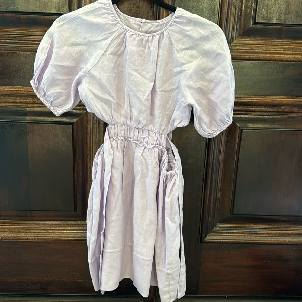 New Zara cut out lavender dress w sleeves size 10